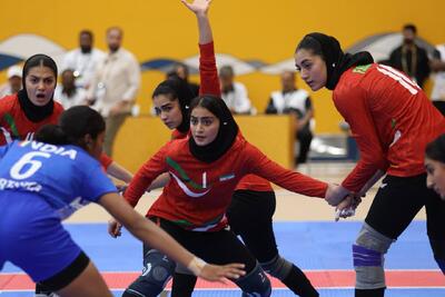  صعود تیم ملی کبدی زنان ایران به نیمه‌نهایی پس از شکست قاطع نپال