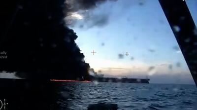  لحظه انهدام دو نفتکش روس توسط شهپاد را ببینید