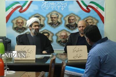  بازدید رئیس کل دادگستری قزوین و مدیران قضایی از زندان مرکزی/ بررسی مشکلات ۲۵۰ مددجو