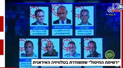  جنجال انتشار لیست ترور مقامات اسرائیل در صداوسیما در اسرائیل را ببینید