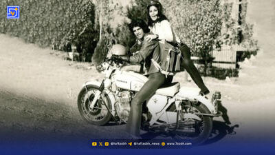 قاب تاریخ| موتورسواری پوری بنایی، ‌جانی هالیدی و سیلوی وارتان در فرودگاه مهرآباد