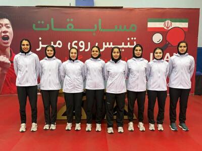  تیم شهید رئیسی قهرمان لیگ برتر تنیس روی میز بانوان ایران