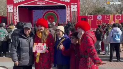  جشنواره ماسلنیتسای مسکو در پکن افتتاح شد