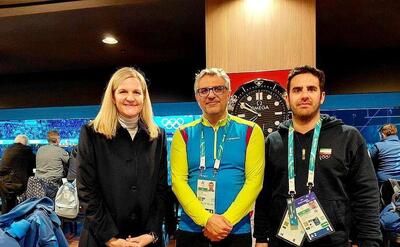  در حاشیه بازی‌های المپیک زمستانی رخ داد/ دیدار ساوه شمشکی با رئیس کمیته بین‌المللی المپیک