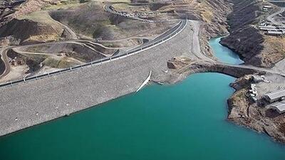  خالی شدن آب سد طالقان شدت گرفت