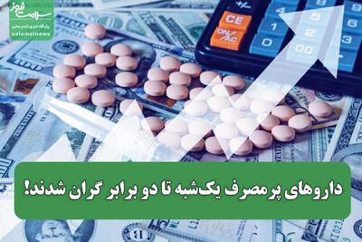 داروهای پرمصرف یک‌شبه تا دو برابر گران شدند!