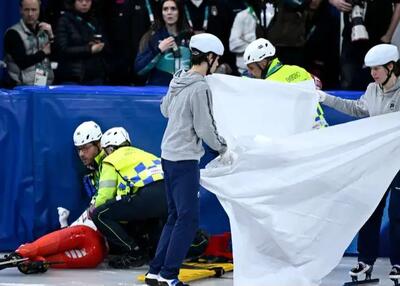  فاجعه در المپیک: مصدومیت وحشتناک روی یخ