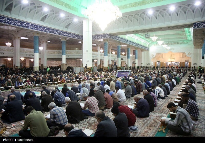 آیین ترتیل خوانی قرآن کریم در حرم مطهر حضرت معصومه (س)