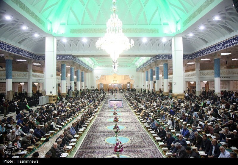 آیین ترتیل خوانی قرآن کریم در حرم مطهر حضرت معصومه (س)