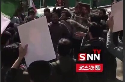 دسته عزاداری دانشجویان دانشگاه تهران به مناسبت اربعین شهدای حوادث دی ماه+ فیلم